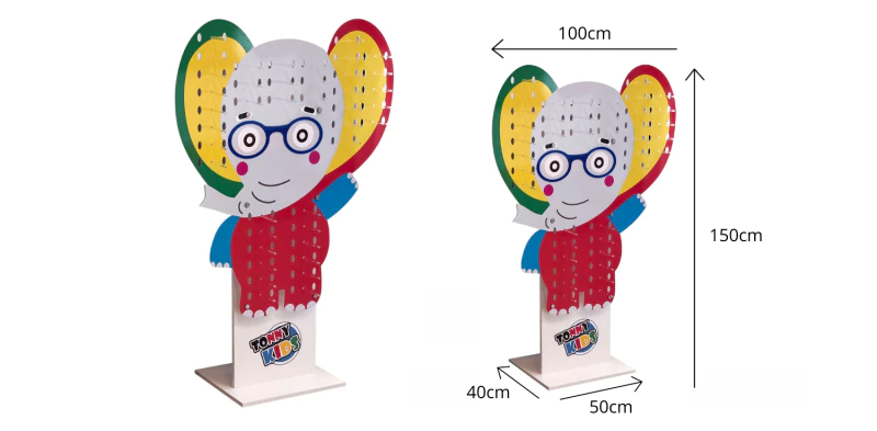 Stojak ekspozycyjny Słoń TONNY Kids