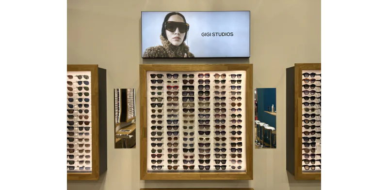 Gablota na okulary duża z podświetleniem LED