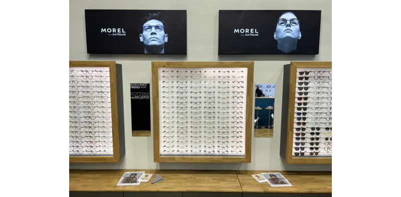 Gablota na okulary duża z podświetleniem LED