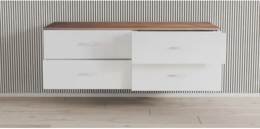 Komoda z szufladami na okulary i akcesoria - 2 rzędy szuflad