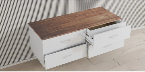 Komoda z szufladami na okulary i akcesoria - 2 rzędy szuflad