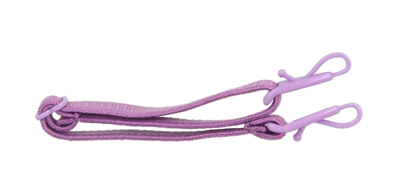 Regulowana gumka do okularów dziecięcych, fioletowa z haczykiem do modeli 3054, 3056, 9412